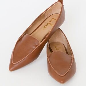 Lulus Emmy Chestnut Pointed Loafers Brown - Size 8.5